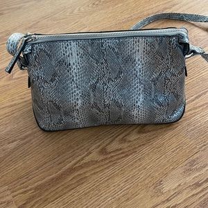 Snake print purse